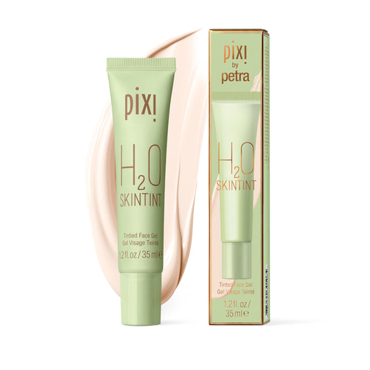 Pixi H2O SkinTint | Tinted Face Gel Moisturizer | Lightweight Hydrating Coverage with Hyaluronic Acid | Evens Skin Tone & Reduces Redness | Oil-Free