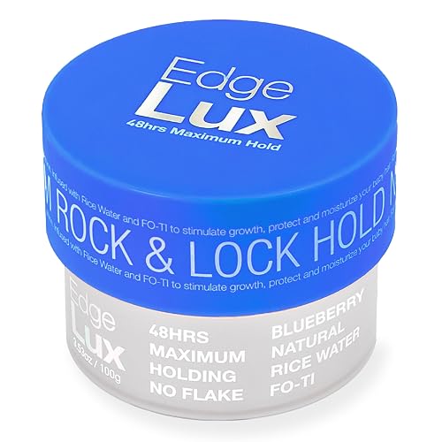 Lux Collection Edge Control Gel for 4C Hair - 48 Hour Maximum Hold Edge Control, Edge Lux with Castor Oil, Keratin & Biotin, Non-Flaking Styling Gel Beauty & Personal Care Lux Collection