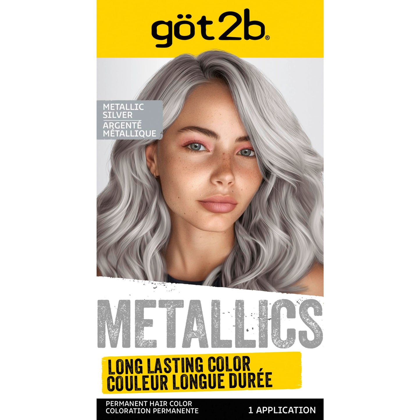 Got2b Metallics Permanent Hair Color, M71 Metallics Silver Beauty & Personal Care Got2B