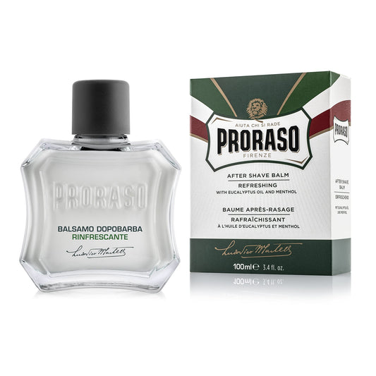 Proraso After Shave Balm - Eucalyptus Oil & Menthol - Refreshing After Shave Cream for All Beard Types - Premium Italian Shaving for Men - 3.4oz Beauty and Personal Care Proraso