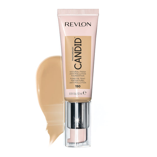 Revlon PhotoReady Candid Natural Finish Foundation, with Anti-Pollution, Antioxidant, Anti-Blue Light Ingredients, 150 Crème Brulee, 0.75 fl. oz. Beauty & Personal Care REVLON