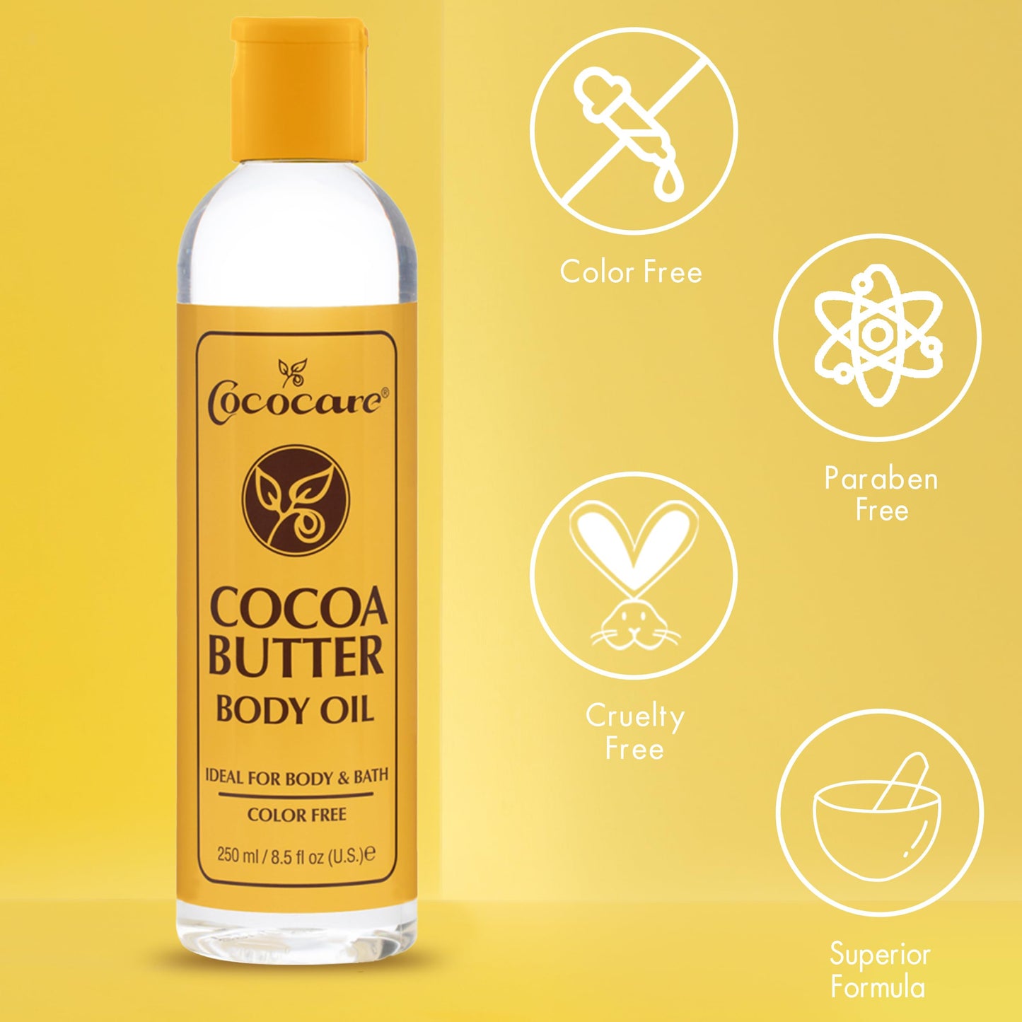 Cococare Cocoa Butter Body Oil - Lightweight and Fast Absorbing - 8.5 Fl Oz Beauty & Personal Care COCOCARE