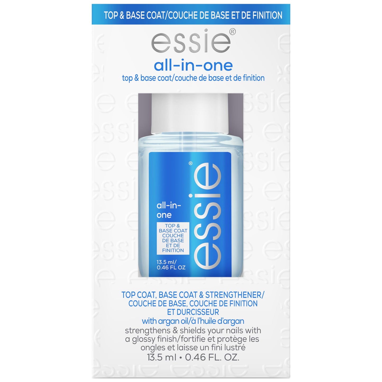 essie All-In-One Base Coat + Top Coat + Strengthener Nail Polish, 0.46 Ounces (Packaging May Vary) Beauty & Personal Care essie