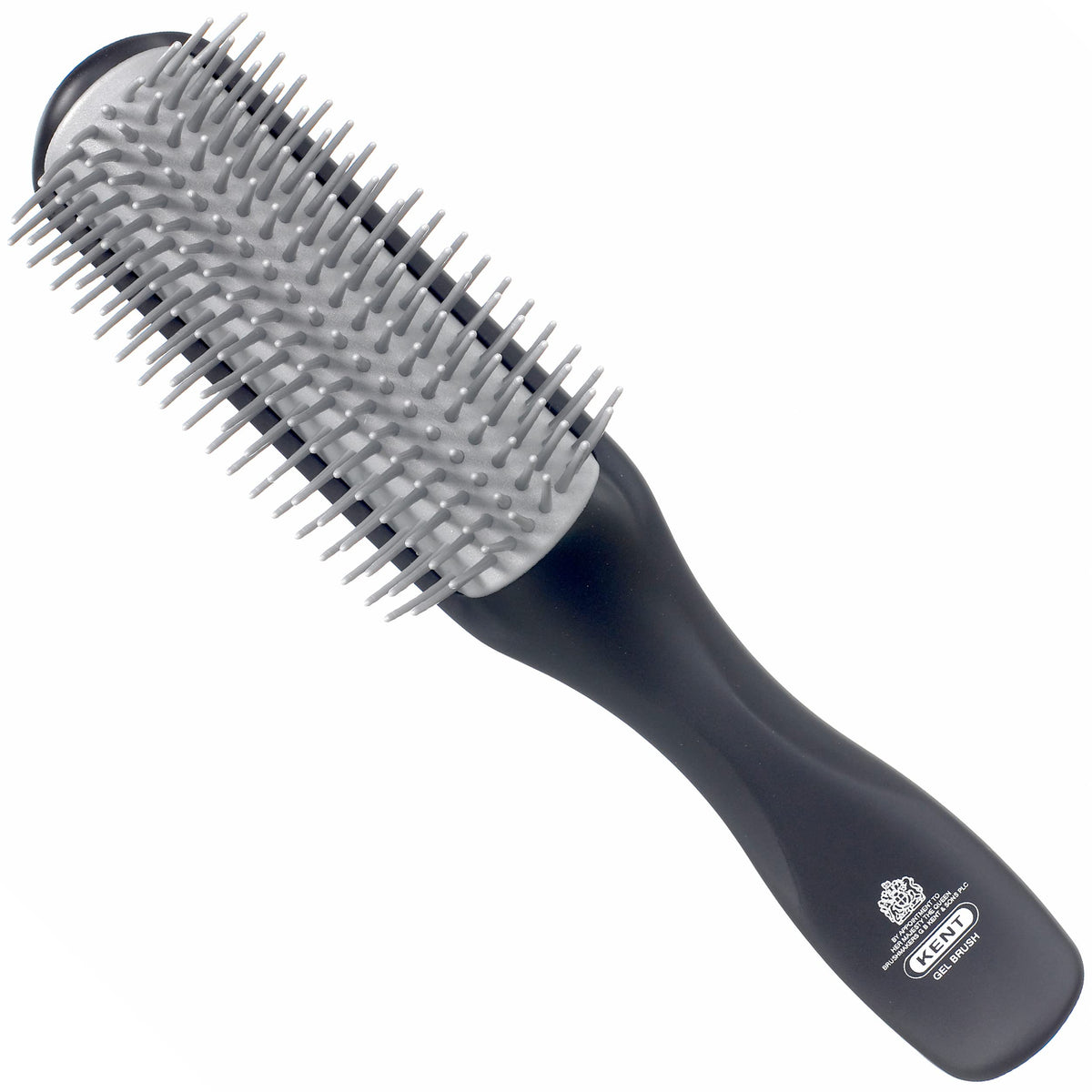 Kent KFM2 Gel Styling Hair Brush for Men - 9 Row Mens Hair Brush with Ionic Anti Static Bristles Great for a Daily Mens Styling Brush - Kent Brush