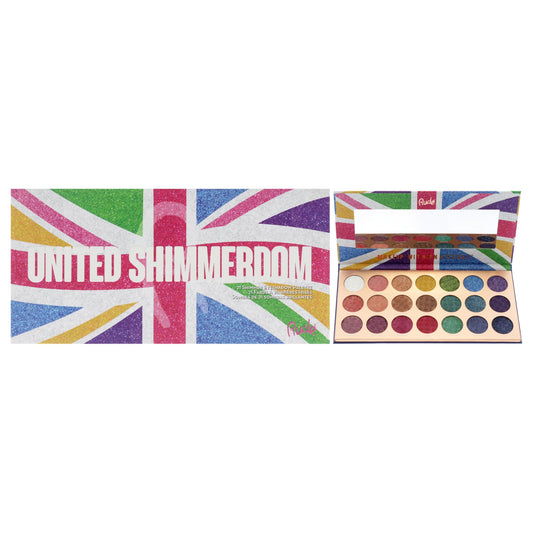 Rude Cosmetics United Shimmerdom Eyeshadow Palette - 21 Shimmer for Women - 0.88 oz Eye Shadow Beauty & Personal Care RUDE