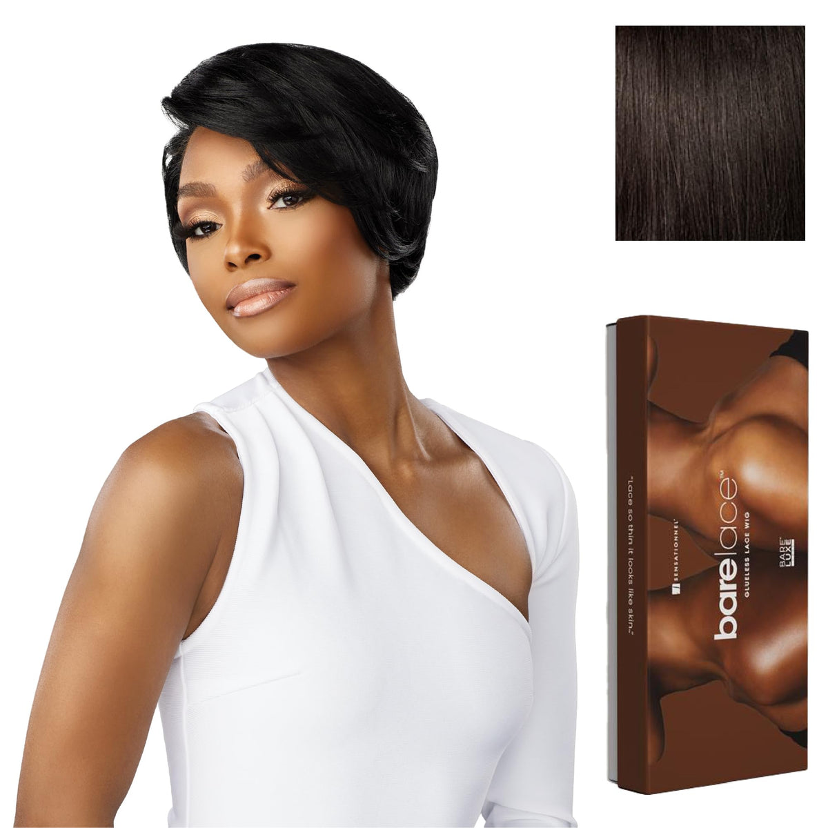 Sensationnel Bare Lace 13x6 Wig-Unit 18, 2 DARKBROWN