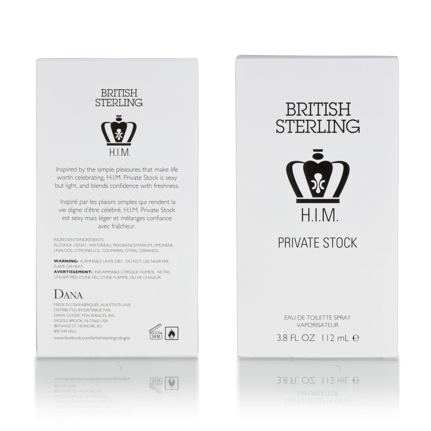 British Sterling Him Private Stock By Dana 3.8 oz Eau De Toilette Spray for Men Beauty & Personal Care Dana
