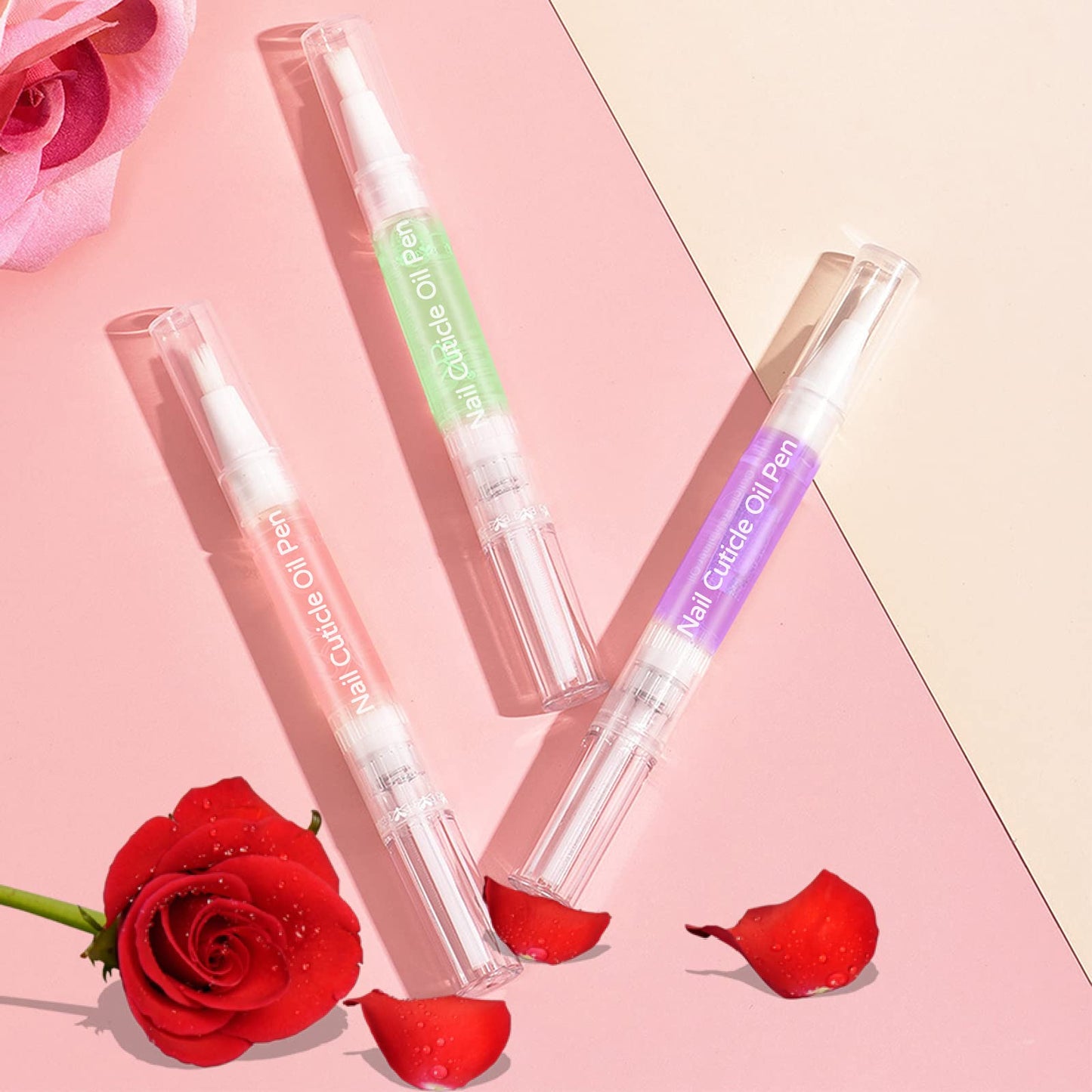 SULLMAR Nail Cuticle Oil Pen 28Pcs Nail Care Oil Pen Nail Nourishment Polish With Vitamins Moisturized Gel Repair For Gel Nails Care Beauty & Personal Care SULLMAR
