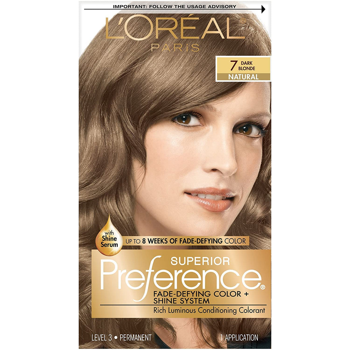 L'Oreal Superior Preference - 7 Dark Blonde (Natural) 1 Each (Pack of 2)