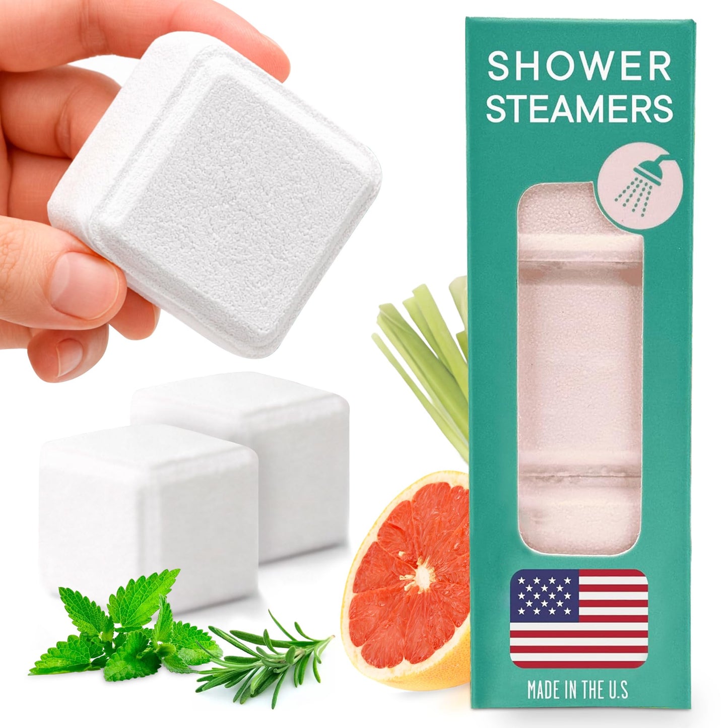 Latika Stress Relief Steamer - Aromatherapy with Pink Grapefruit, Peppermint, Lemongrass and Rosemary - Calming and Relaxing for Anxiety Relief, Spa Beauty and Personal Care Latika