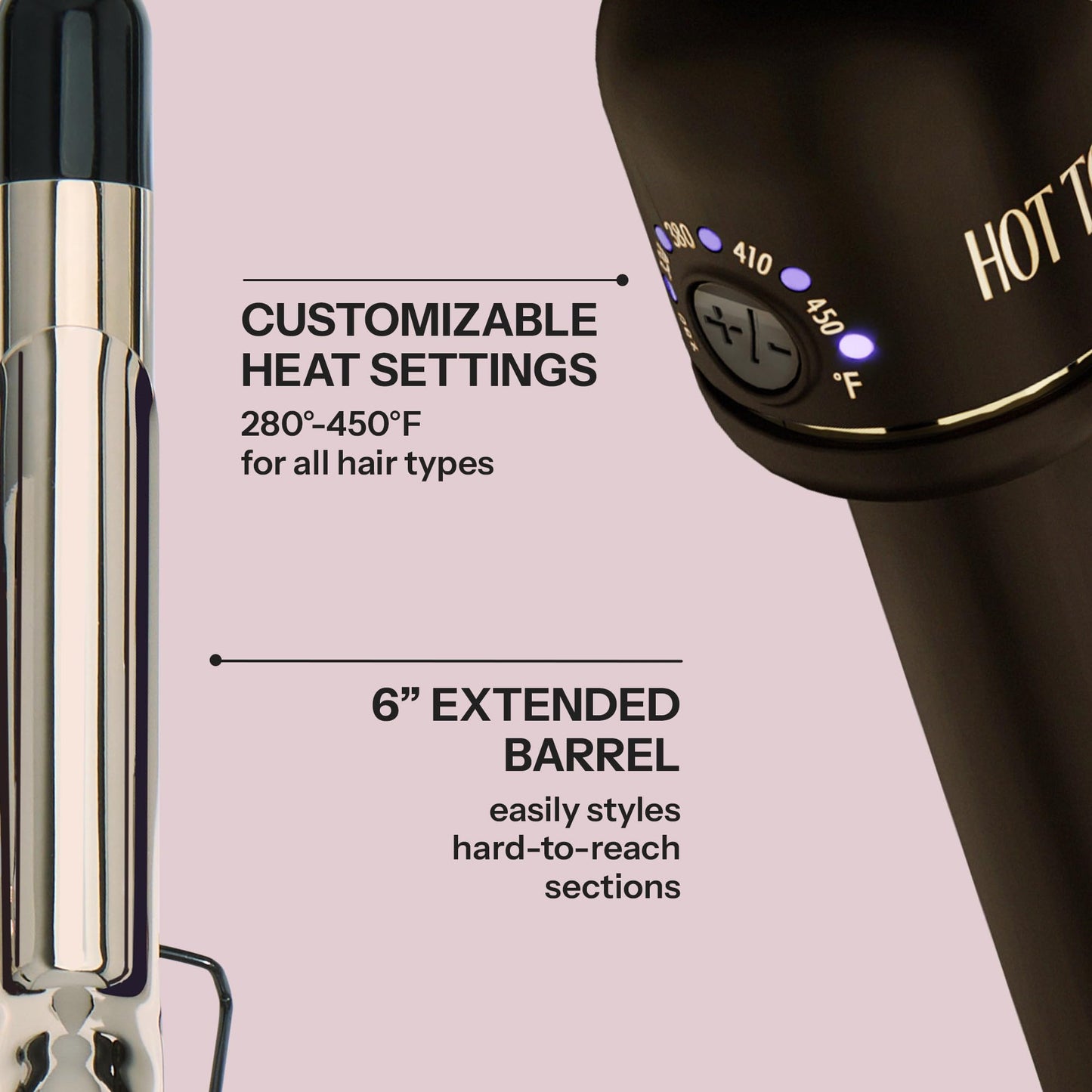 Hot Tools 24K Gold Professional 1" Extended Barrel Curling Iron Beauty and Personal Care HOT TOOLS