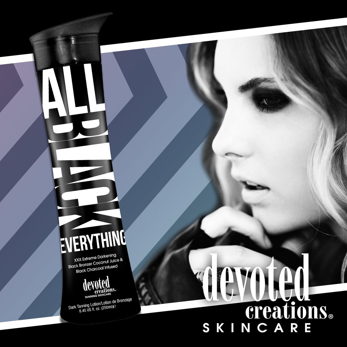 Devoted Creations All Black Everything - Extreme Darkening Black Bronzer Dark Tanning Lotion Beauty & Personal Care Devoted Creations