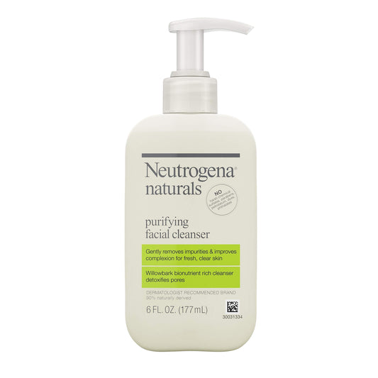 Neutrogena Naturals Purifying Daily Facial Cleanser with Natural Salicylic Acid from Willowbark Bionutrients, Hypoallergenic, Non-Comedogenic Beauty & Personal Care Neutrogena