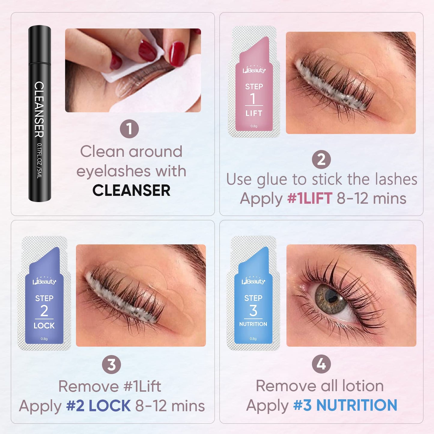 Libeauty Brow Lamination Kit Lash Lift Kit Lasting 8 Weeks Sachet Disposable Upgraded Version Curling Perming Wave Lotion & Liquid Set Home Perm Kit Beauty & Personal Care Libeauty