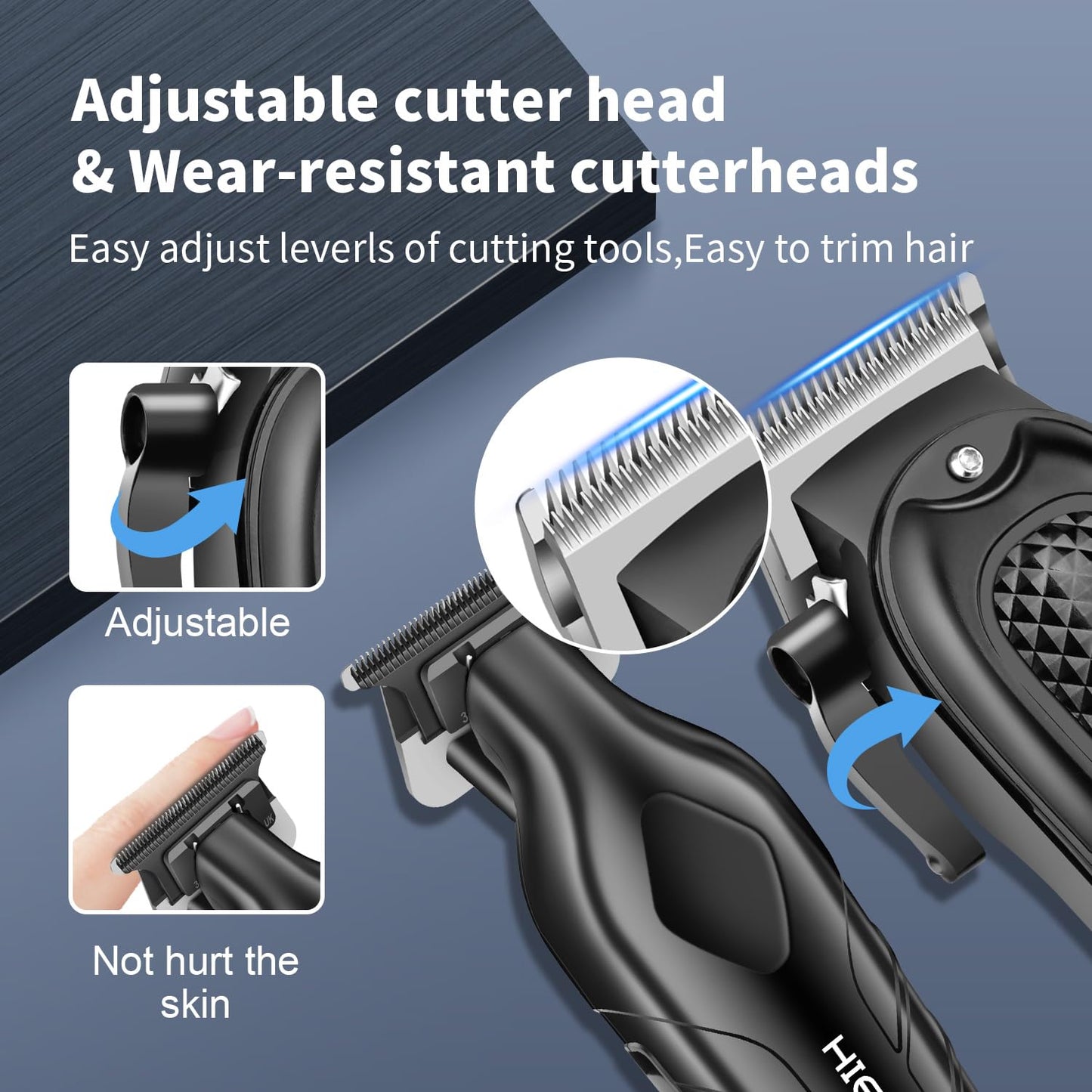 HIENA PRO Professional Hair Clipper Set for Men, Cordless Barber Clippers Set and Trimmer Kit, Electric Beard Trimmer & Nose Trimmer Kit, Foil Shaver Beauty and Personal Care HIENA PRO