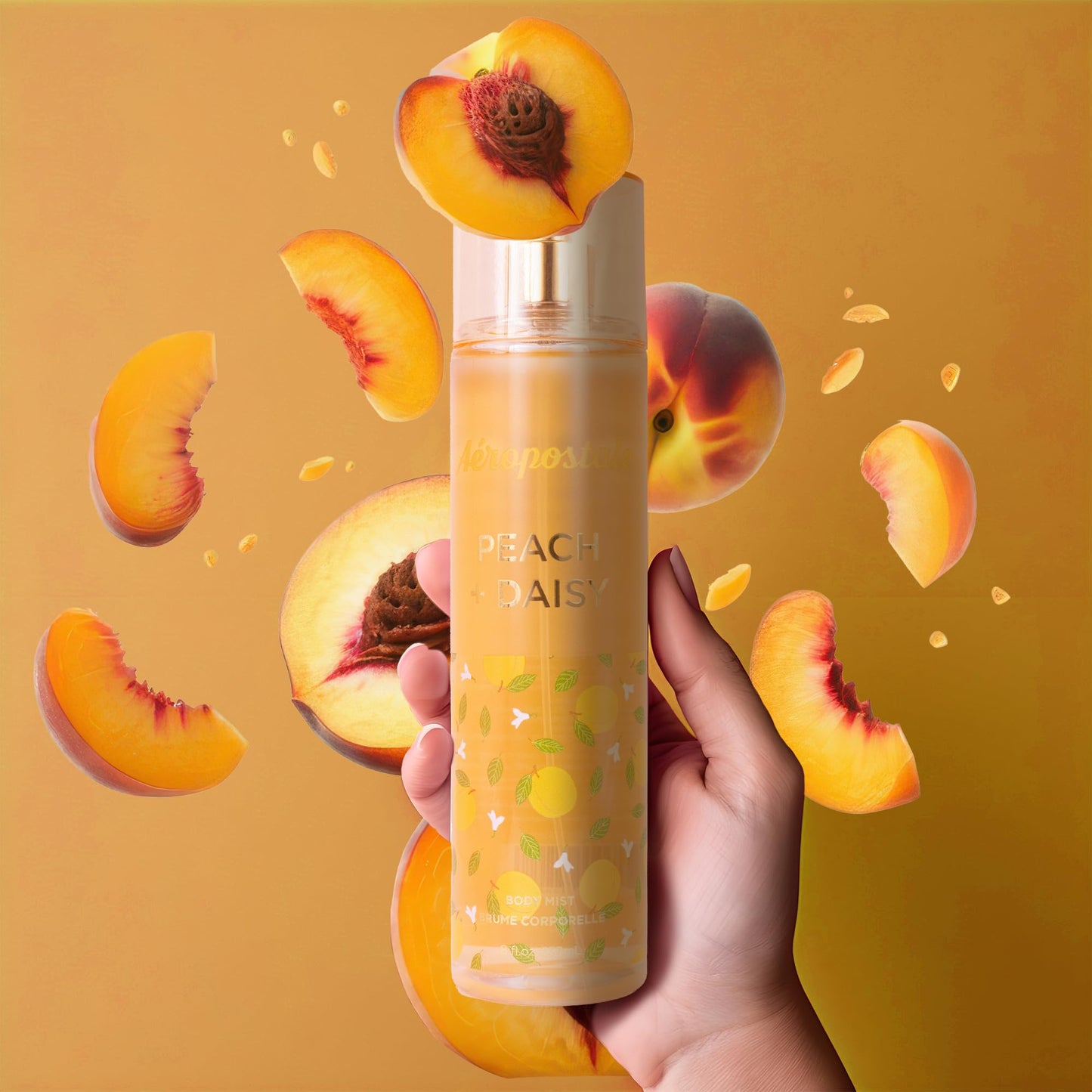 Aeropostale Peach Daisy + Flower Crown 8 Fl. Oz. Body Mists BOGO 50 OFF Beauty & Personal Care AEROPOSTALE