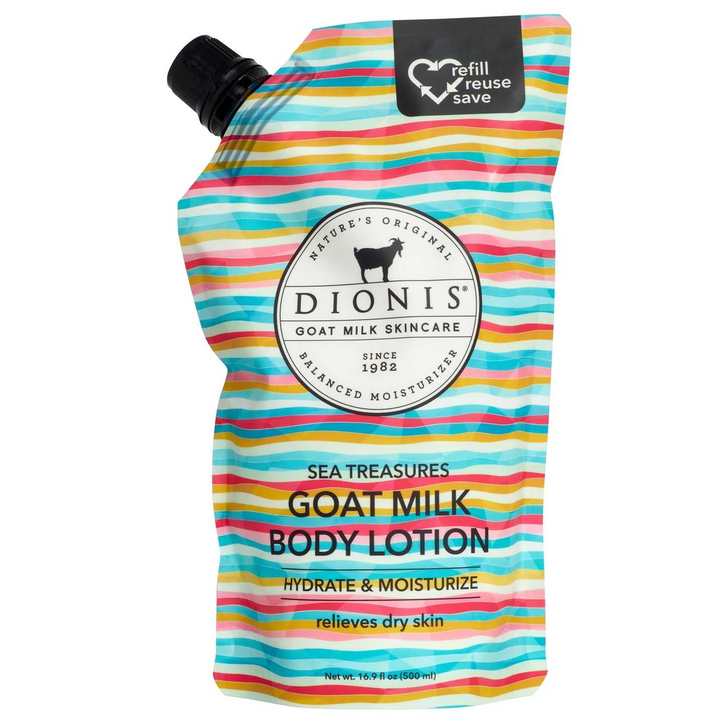 Dionis Sea Treasures Goat Milk Body Lotion Refill Pouch, 20 Fl Oz (Pack of 1) Beauty & Personal Care Dionis