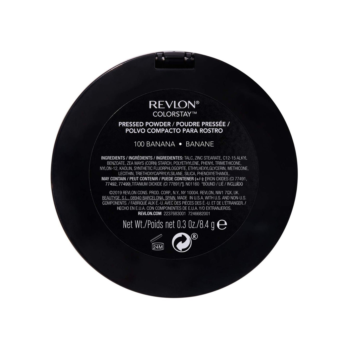 Revlon ColorStay Pressed Powder Face Makeup, Longwearing, Fragrance-Free, Noncomedogenic, 100 Banana, 0.3 oz Beauty & Personal Care REVLON