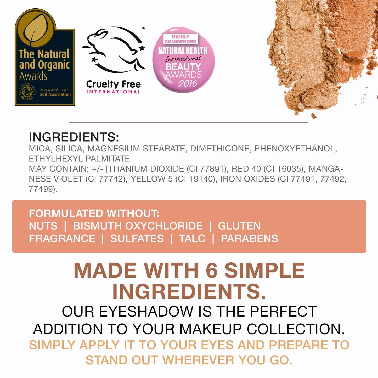 Bellapierre Natural Matte Eyeshadow Makeup Palette | Highly Pigmented, Long Lasting and Blendable | 4 Matte Shades | Hypoallergenic and Paraben-Free | Beauty & Personal Care bellapierre