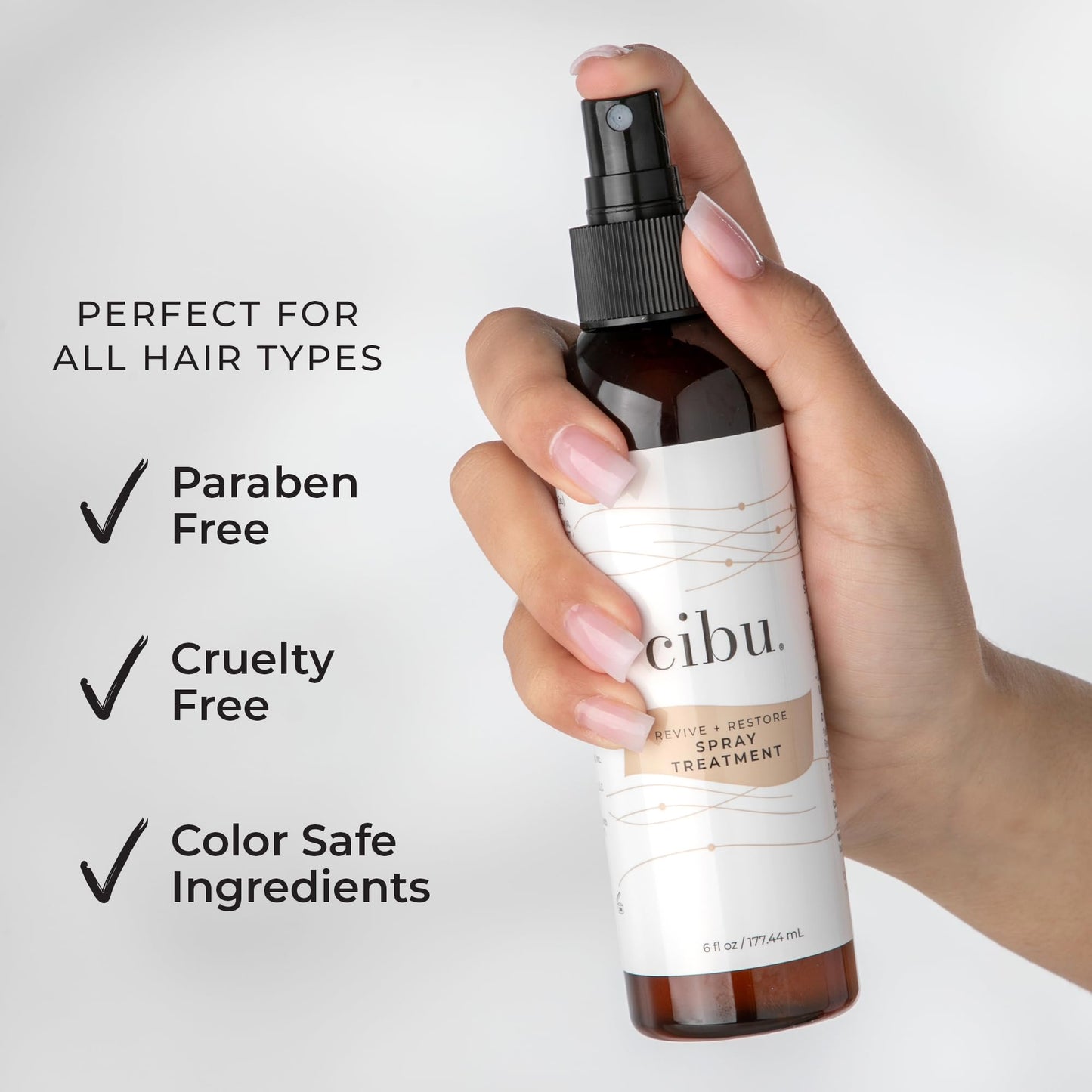CIBU Revive and Restore Spray Treatment | Hair Restore Treatment with Oleic Acid, Linoleic Acid, Vitamin E & K | Eliminates Frizz, Seals the Cuticle Beauty & Personal Care CIBU