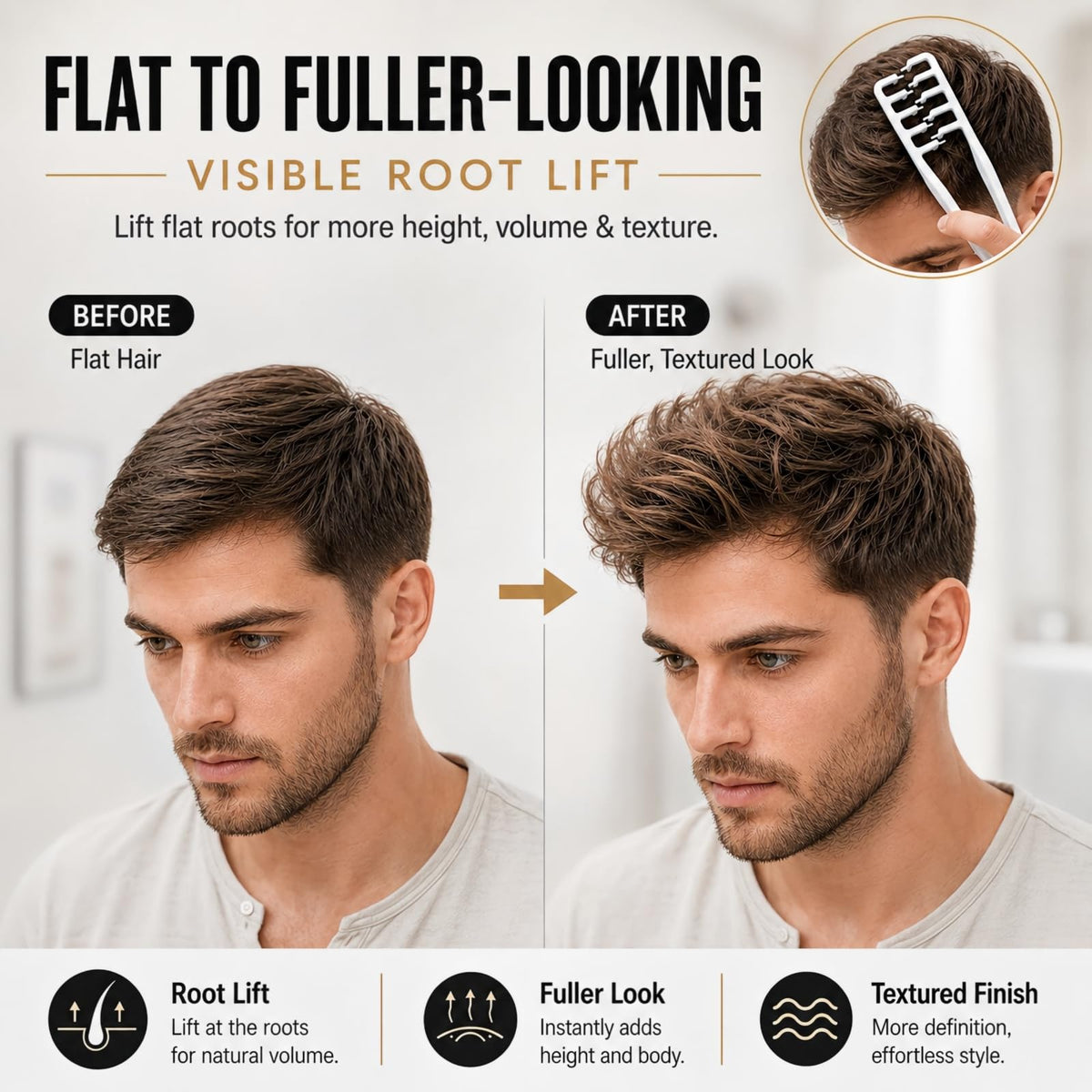 Hair Texture Comb,Wide Tooth Styling Combs for Men Women 5PCS