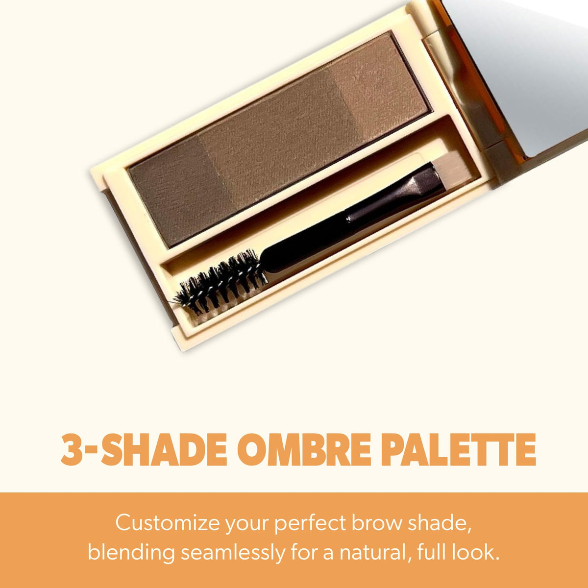Beauty For Real Brow Max Ombre Brow Powder, Light - Shapes, Balances & Defines Eyebrows - Long-Wear Formula - Vegan, Cruelty Free & Paraben Free
