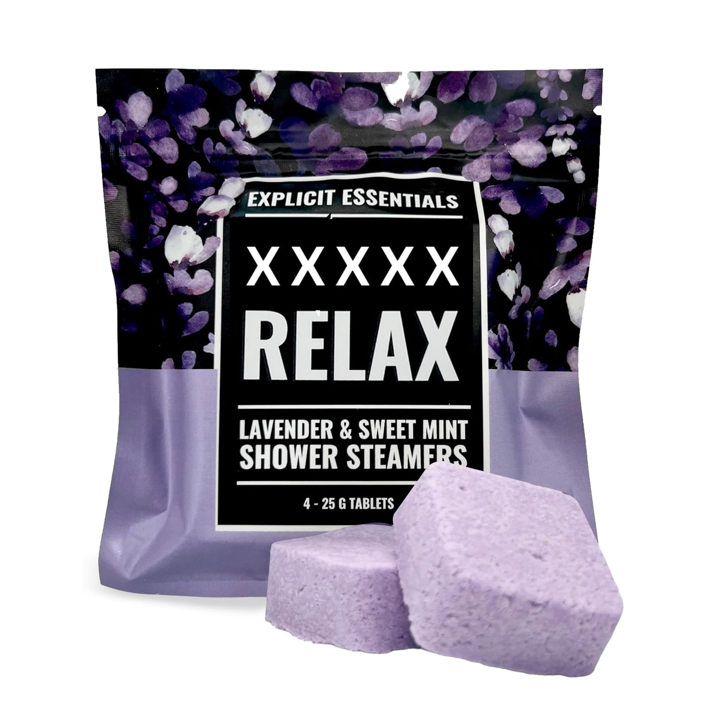 Explicit Essentials B Relax Shower Steamers - Lavender Mint Aromatherapy Shower Steamers for Relaxation & Stress Relief - Spa Shower Gift Beauty and Personal Care Explicit Essentials