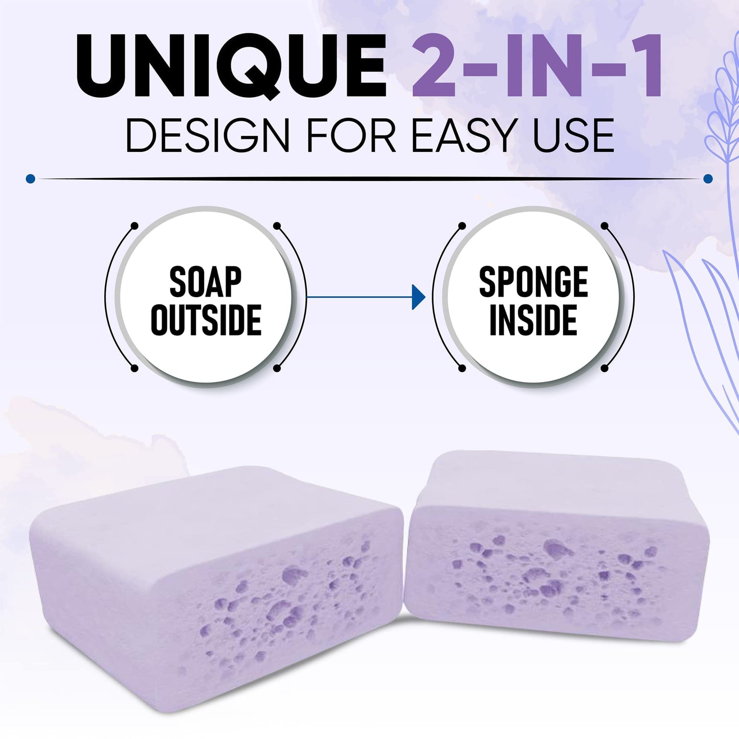 T.Taio Esponjabon Soap Sponge - Cleansing Shower Scrubber - Cleaning Bath Wash Scrub - Oil Removal - Massage & Lather Foot, Elbow, & Face - Bathroom Beauty & Personal Care T.TAIO