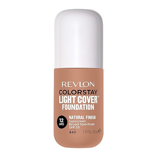 Revlon ColorStay Light Cover Liquid Foundation, Hydrating Longwear Weightless Makeup with SPF 35, Light-Medium Coverage for Blemish, Dark Spots Beauty & Personal Care REVLON