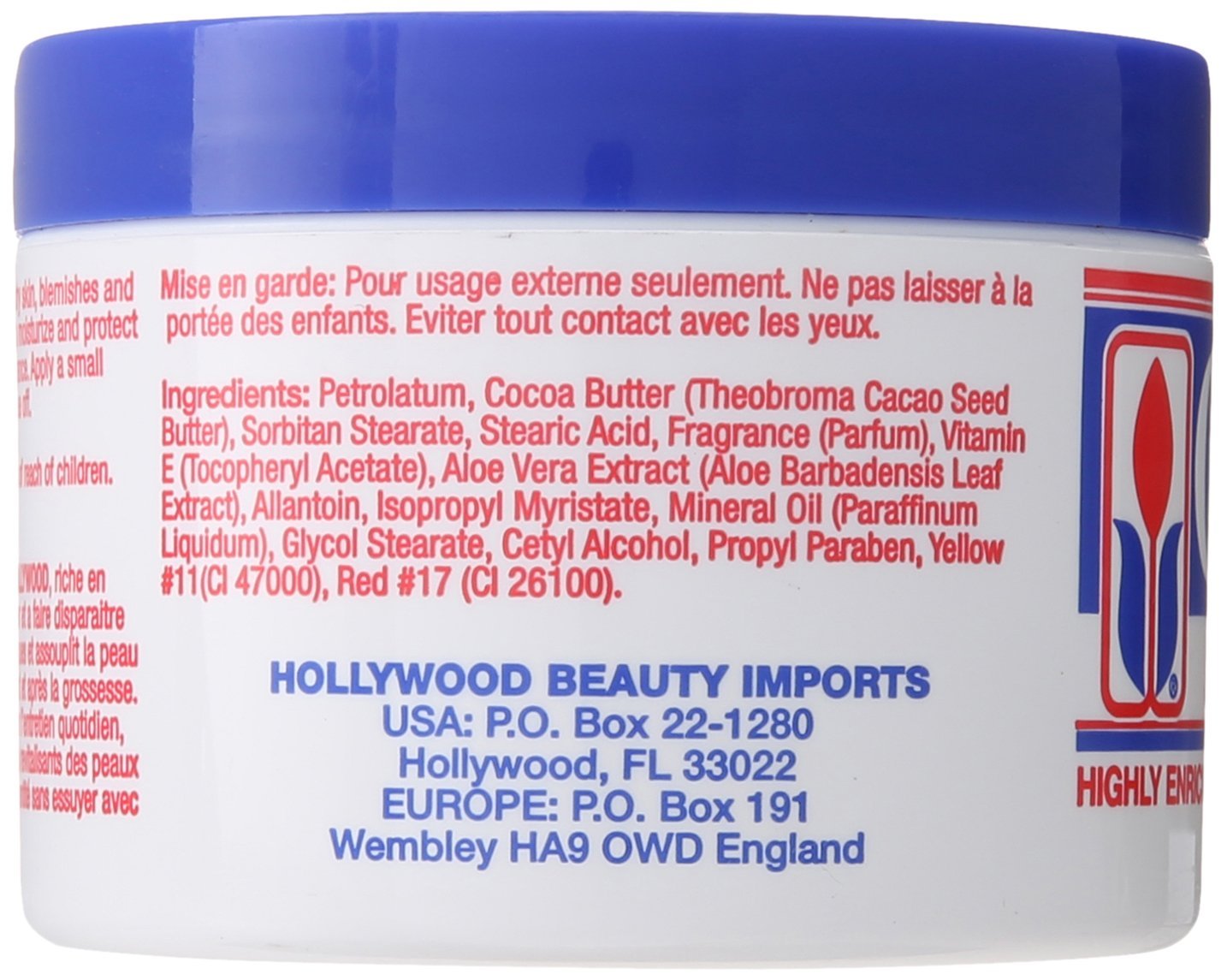 Hollywood Beauty Cocoa Butter With Vitamin- E 7.5 Ounce (221ml) (6 Pack) Beauty & Personal Care Hollywood Beauty