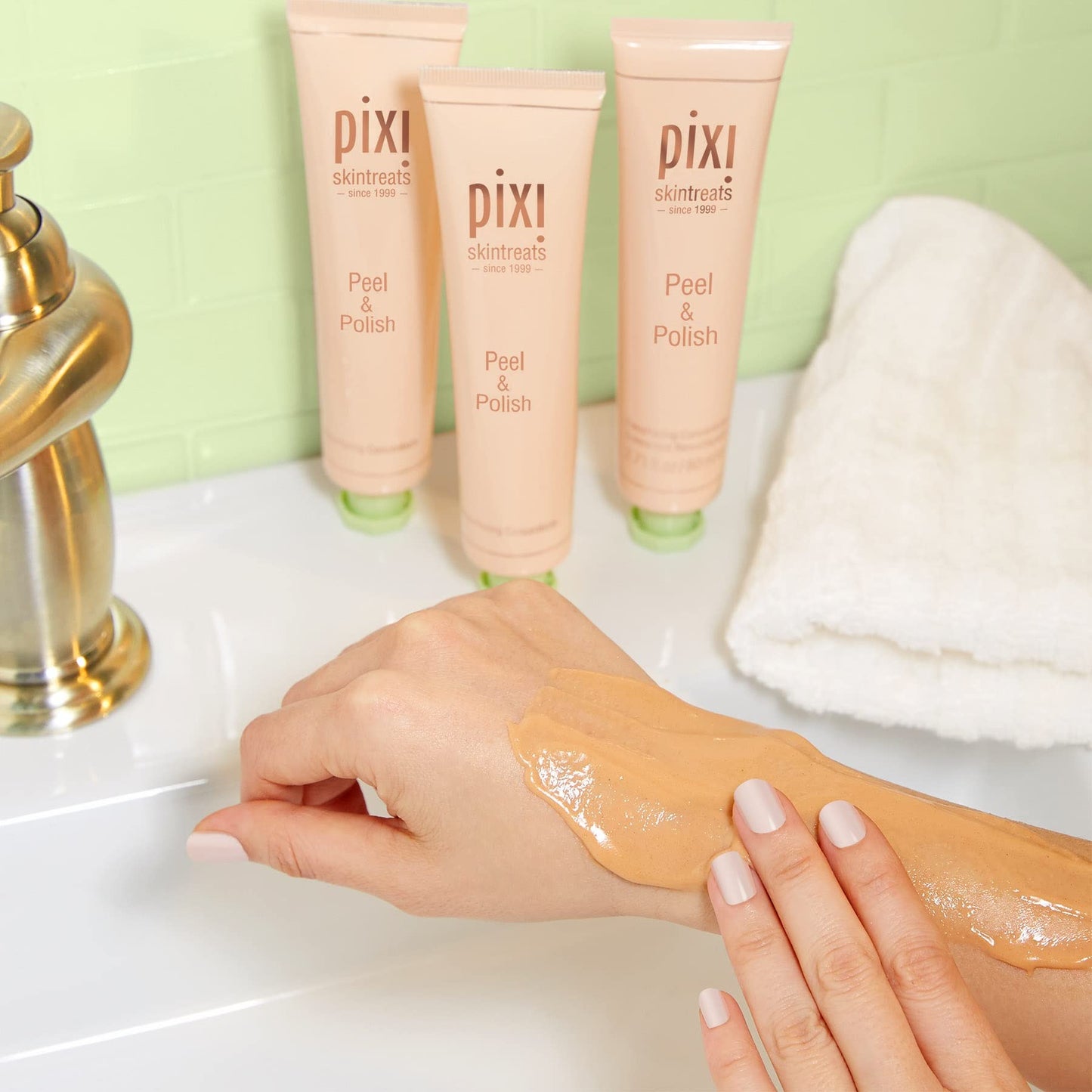 Pixi Beauty Peel & Polish | Natural Fruit Enzymes Resurface Skin | Gentle Exfoliator Promotes Healthy Complexion | 2.70 Fl Oz Beauty & Personal Care Pixi