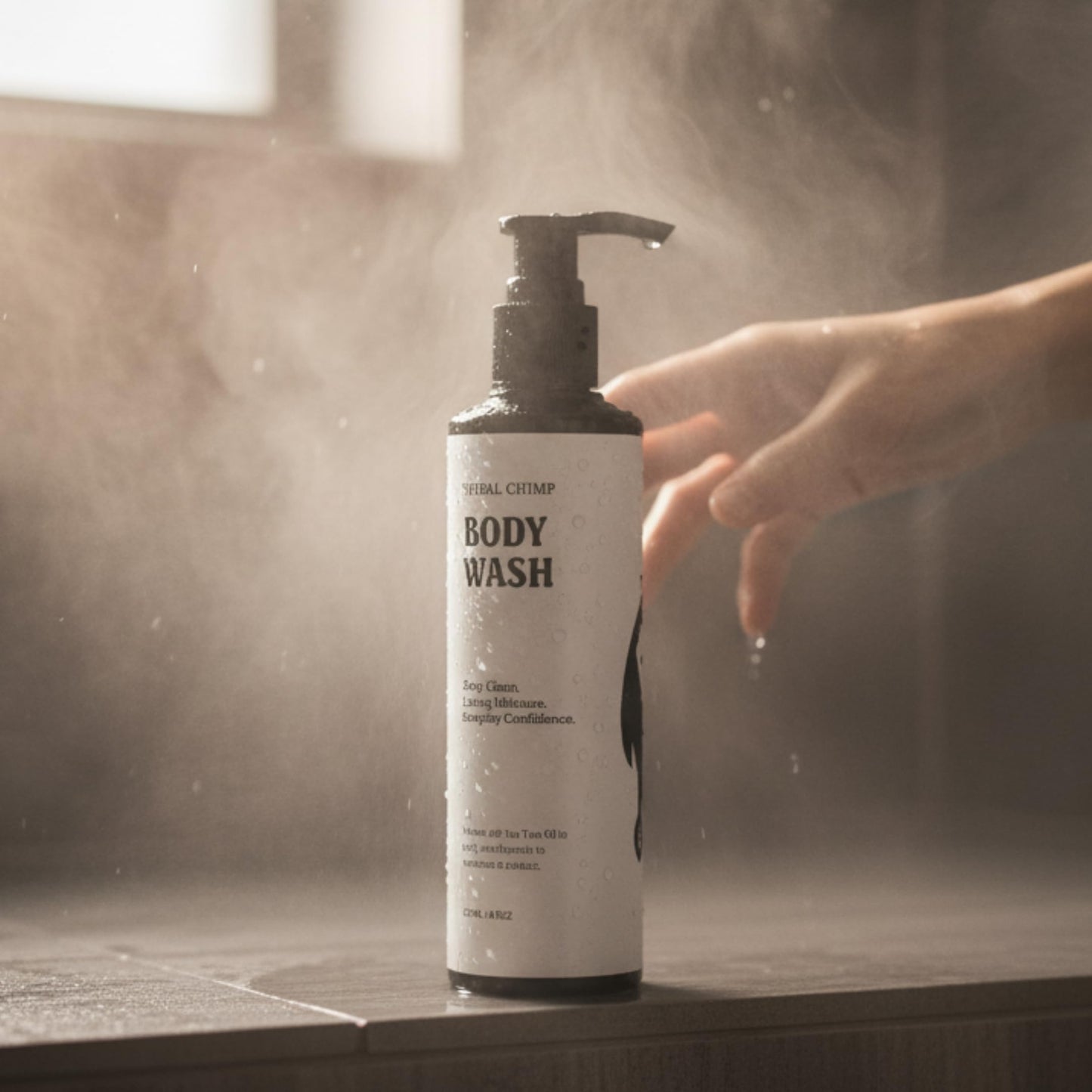 Tribal Chimp Body Wash for Men & Women - Moisturizing Effect with Glycerin & Panthenol | Gentle Shower Gel | Exfoliating, Coconut Body Soap for Smooth Beauty & Personal Care Tribal Chimp