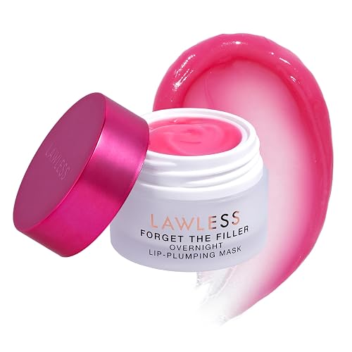 Lawless Women's Forget The Filler Overnight Lip Plumping, Juicy Watermelon, 0.28 Ounce (Pack of 1) Beauty & Personal Care LAWLESS