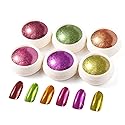 BISHENGYF 6 Box Chrome Nail Powder, Chrome Effect Nail Powder Set, Shiny Nail Glitter Powder with Magic Mirror Effect for Nail Art Design Beauty & Personal Care BISHENGYF