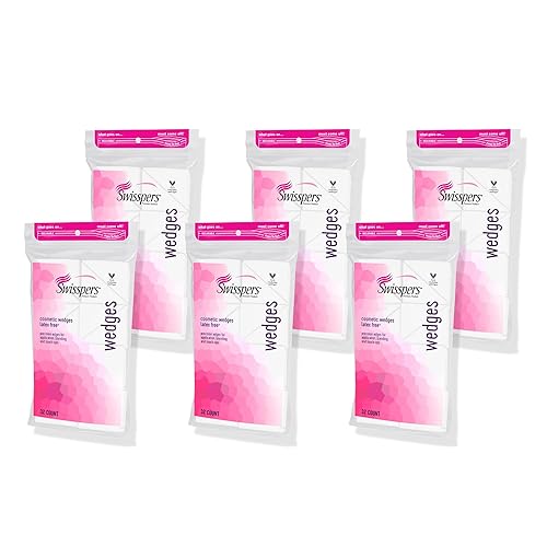 Swisspers Premium Cosmetic Wedges, Latex-Free Makeup Wedge, 32 per Package, 6 Packs (Total Count 192) Beauty & Personal Care Swisspers