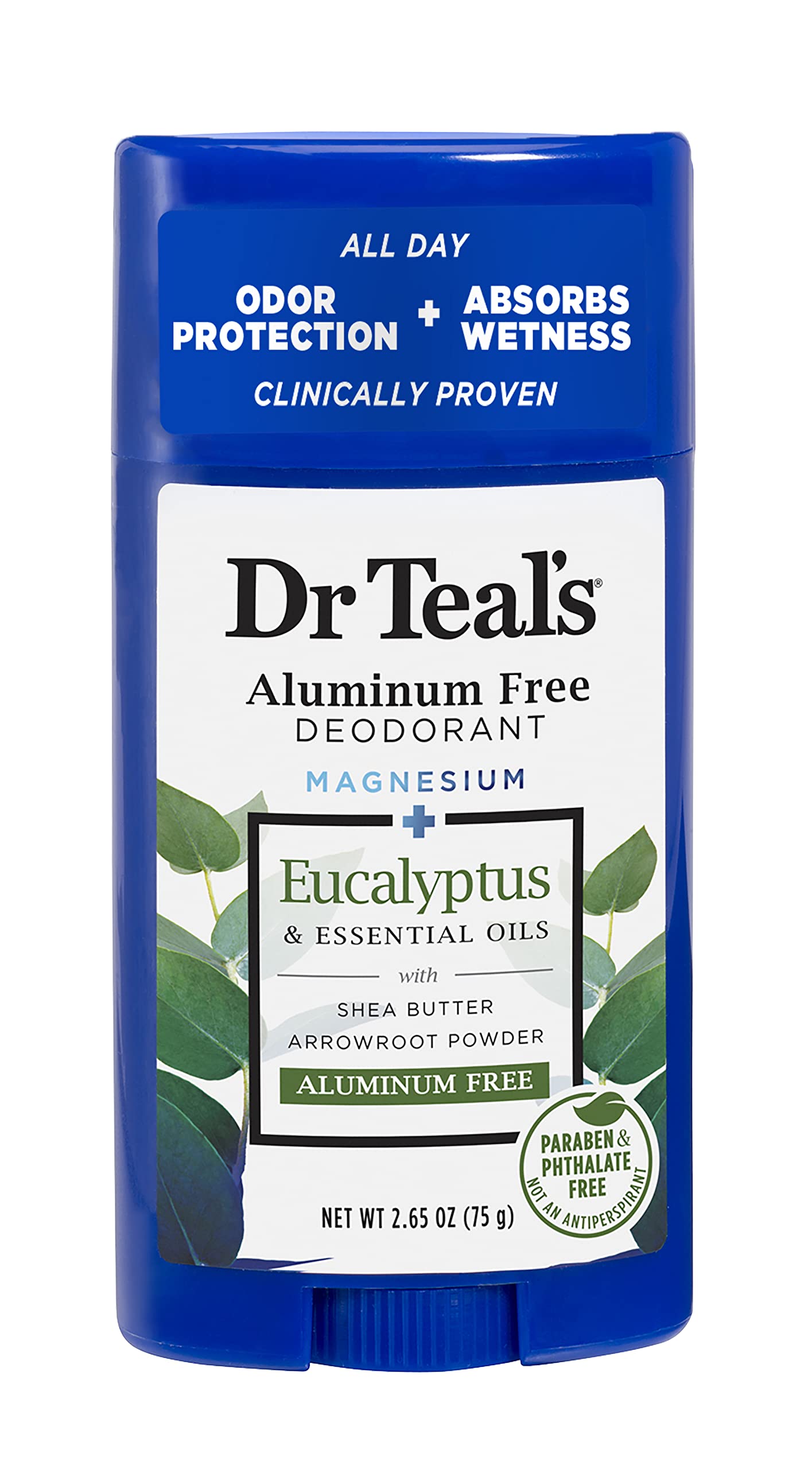 Dr Teal's Aluminum Free Deodorant - Eucalyptus - Paraben & Phthalate Free - 2.65 oz Beauty & Personal Care Dr Teal's
