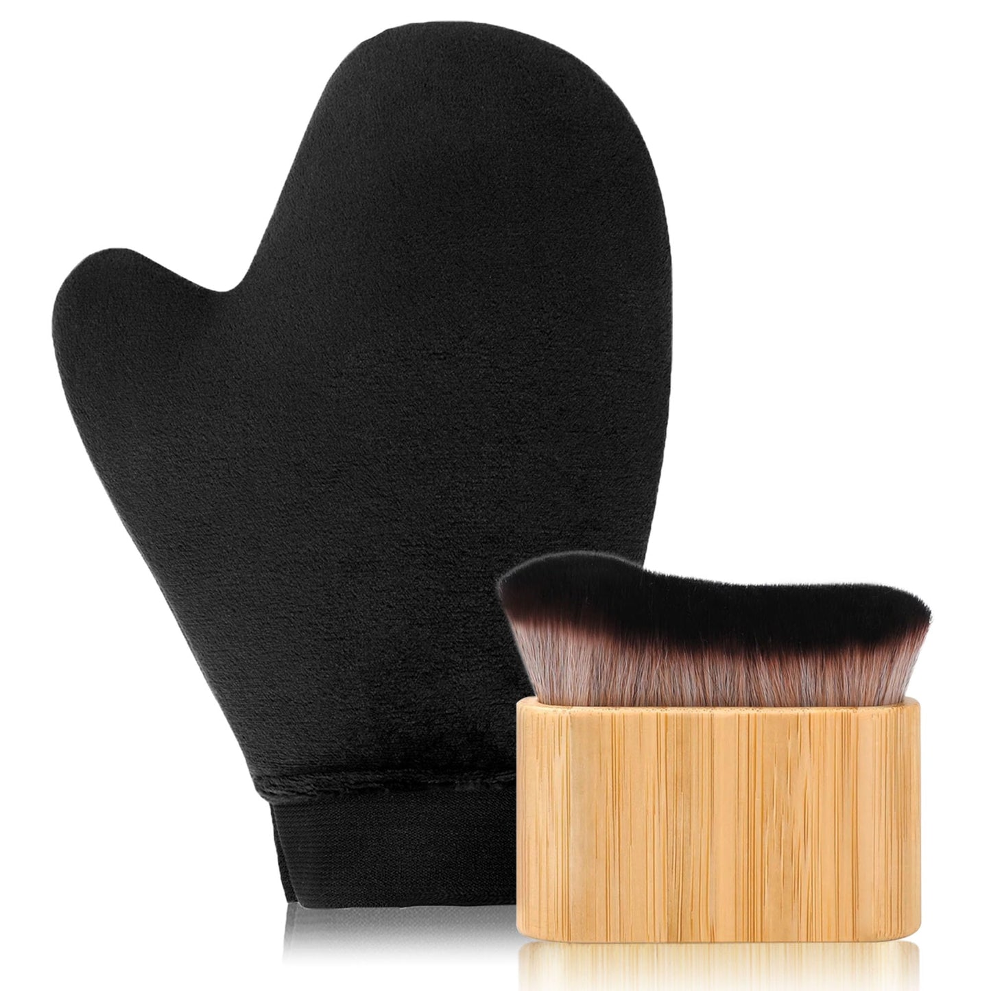 2 in 1 Tanning Mitts Self Tanner Mitt Applicator Self Tanning Mitt and Brush,Tanning Gloves for Self Tan Mitt Applicator Kit Self Tanner Brush Self Beauty and Personal Care EVYTTA Default Title