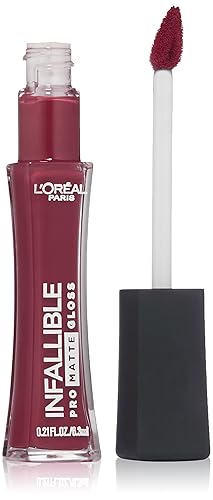 L’Oréal Paris Infallible Lip Pro Matte Gloss, Forbidden Kiss, 0.21 fl. oz. Beauty & Personal Care L'Oreal Paris
