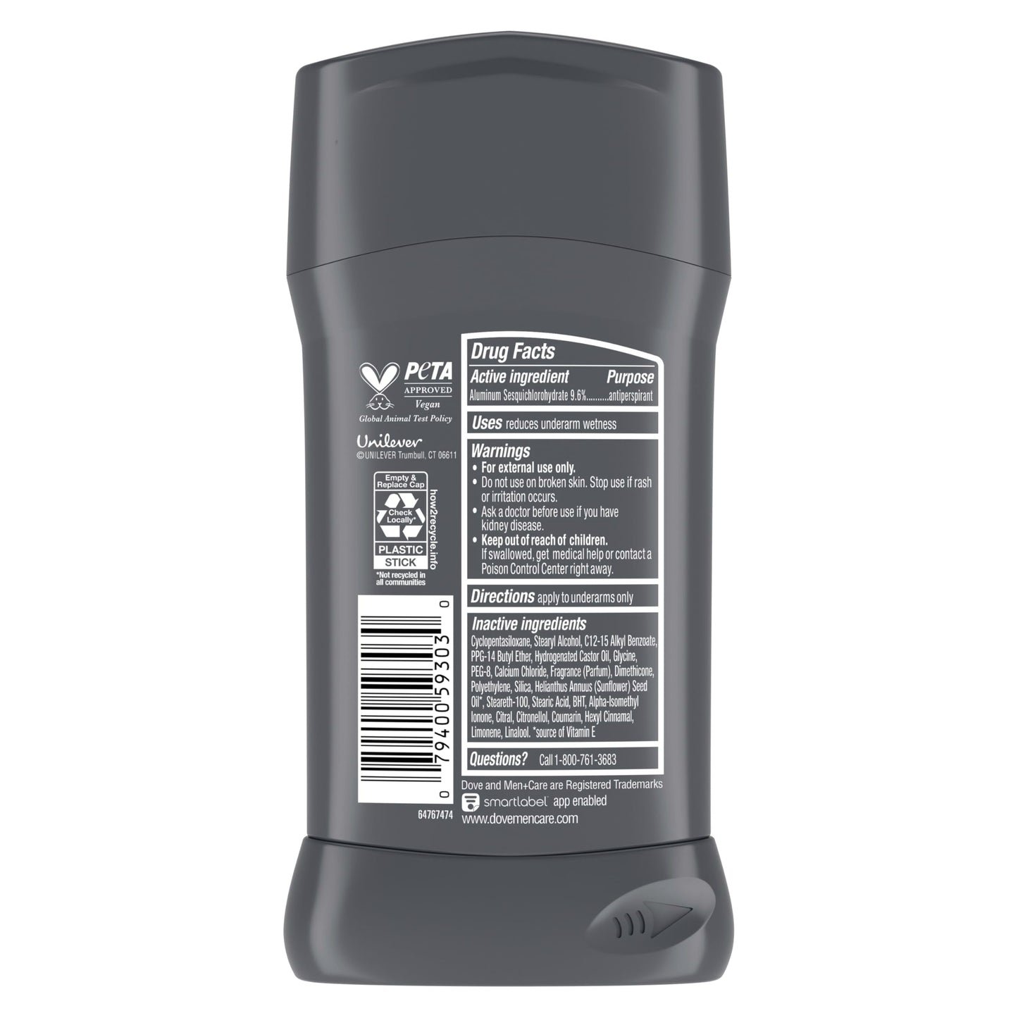 Dove Men+Care Deodorant Stick 4 Count Stain Defense Clean for Men, Anti-white Marks & Anti-yellow Stains with 72-hour Sweat and Odor Protection 2.7 oz Beauty and Personal Care DOVE MEN + CARE