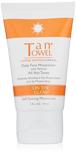 TanTowel On The Glow - Daily Face Moisturizer with retinol - 2 oz Beauty & Personal Care Tan Towel