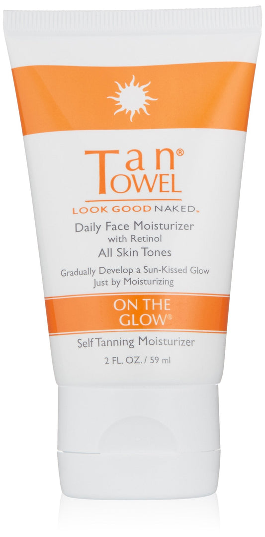 TanTowel On The Glow - Daily Face Moisturizer with retinol - 2 oz Beauty & Personal Care Tan Towel