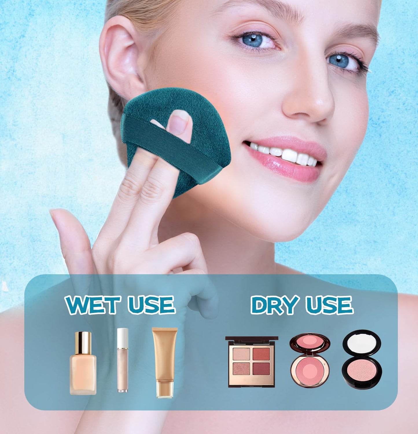 8 Pieces Triangle Powder Puff Face Soft Triangle Makeup Puff Velour Cosmetic Foundation Blender Sponge Beauty Makeup Tools Beauty & Personal Care MMQ