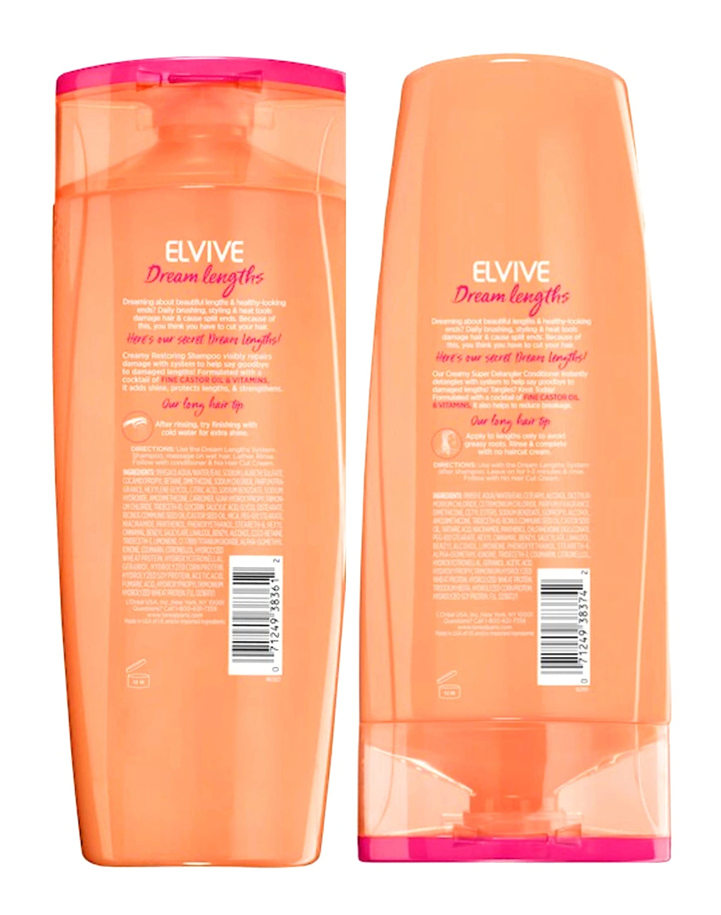 L'Oreal Paris Elvive - Dream Lengths - Restoring Shampoo & Super Detangler Conditioner Set - One Set Beauty & Personal Care L'Oreal Paris