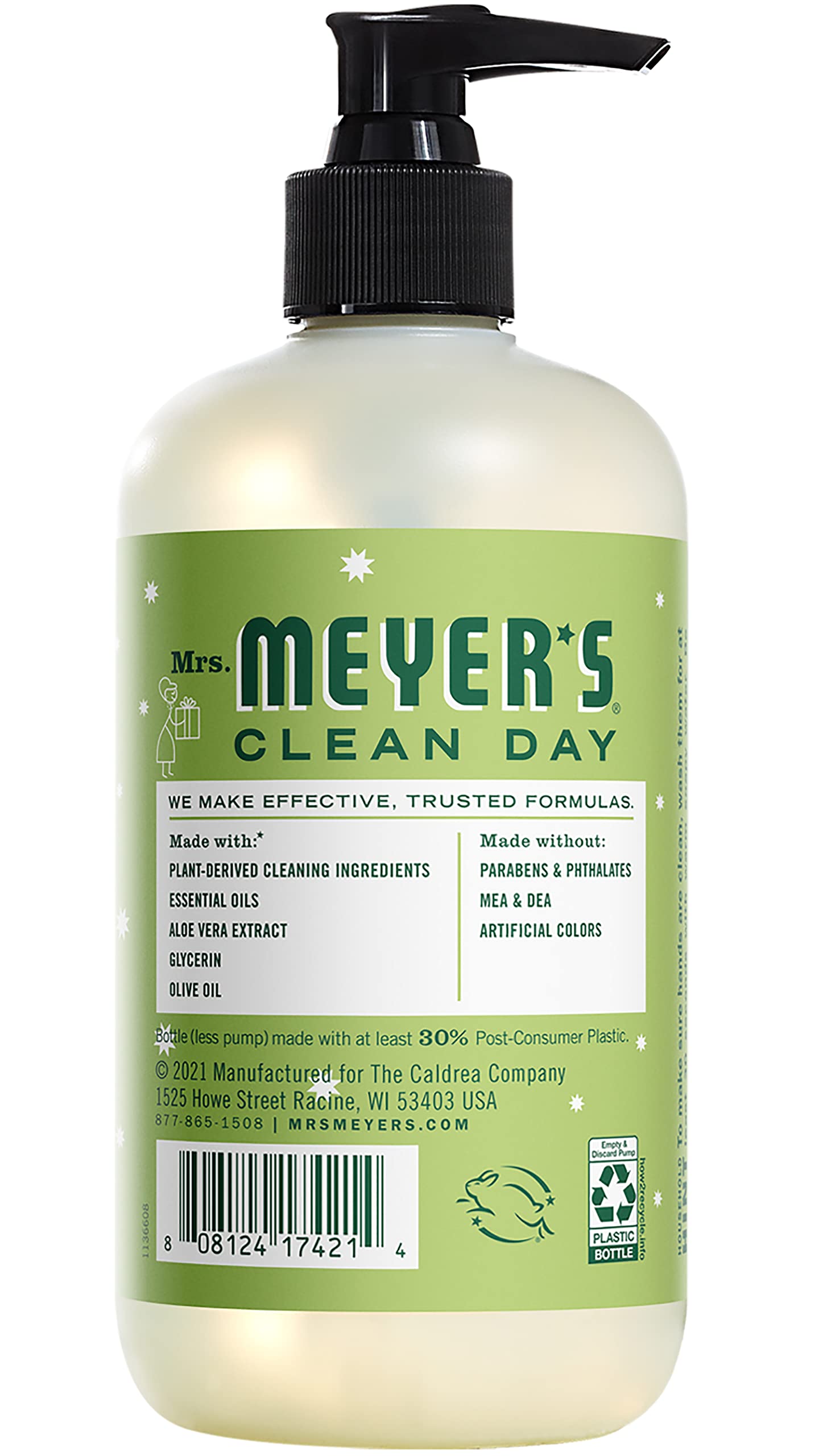 MRS. MEYER'S CLEAN DAY Liquid Hand Soap, Cruelty Free, Iowa Pine Scent, 12.5 oz (Pack of 2) Beauty & Personal Care Mrs. MEYER'S