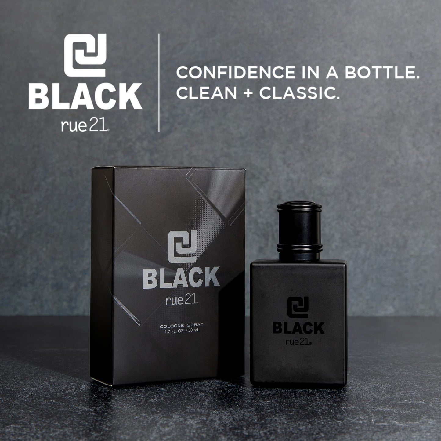 Rue 21 CJ Black Men's Cologne Spray - 1.7 fl oz (50 ml) Beauty & Personal Care Rue 21