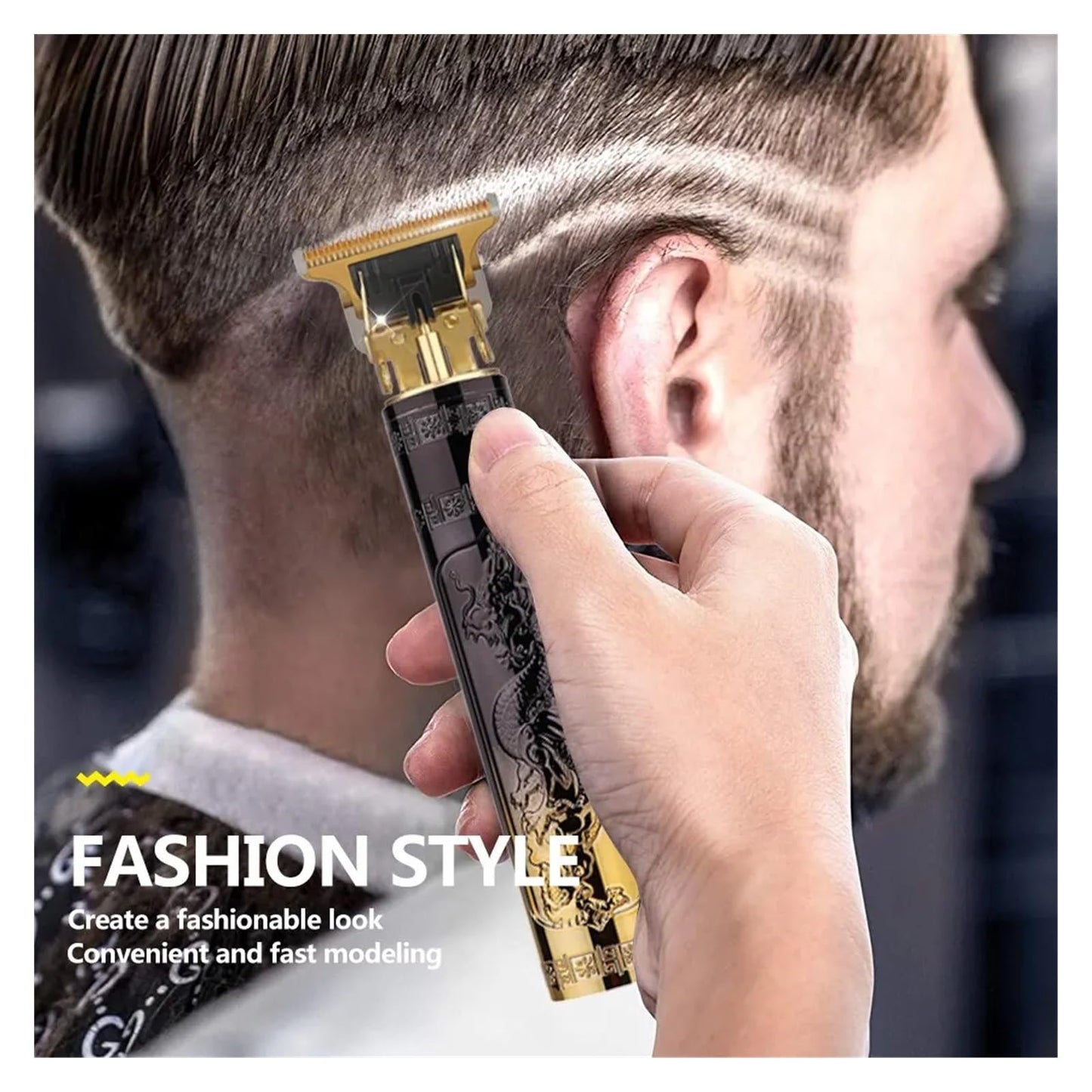 Razors Finishing Fading Blending Professional Hair Trimmer for Men Pro Beard Trimmer Electric Hair Clipper Lithium Hair Cutting Machine(HJ DragonA-no Beauty and Personal Care EWKYLSEM