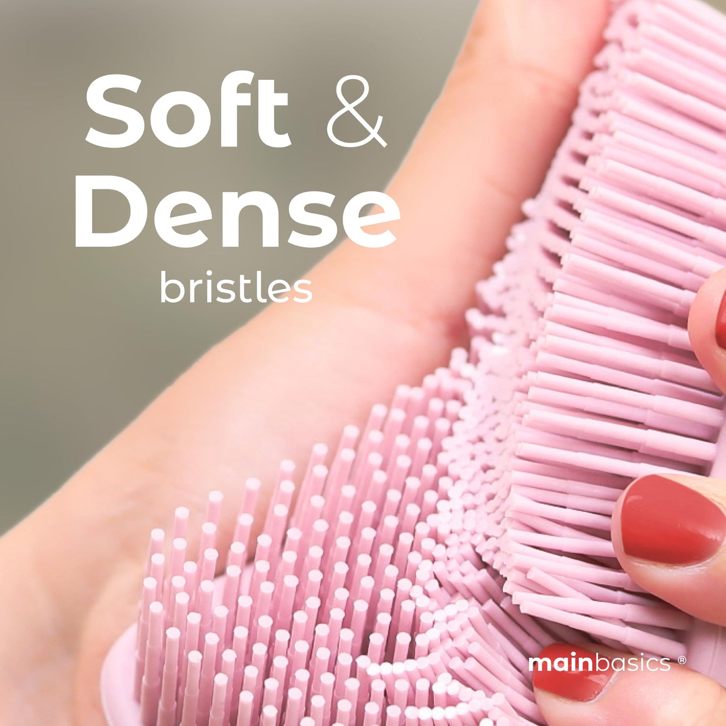 MainBasics Silicone Body Scrubber Dual-Sided Shower Loofah and Scalp Scrubber (Pink, Scalp) Beauty & Personal Care MainBasics