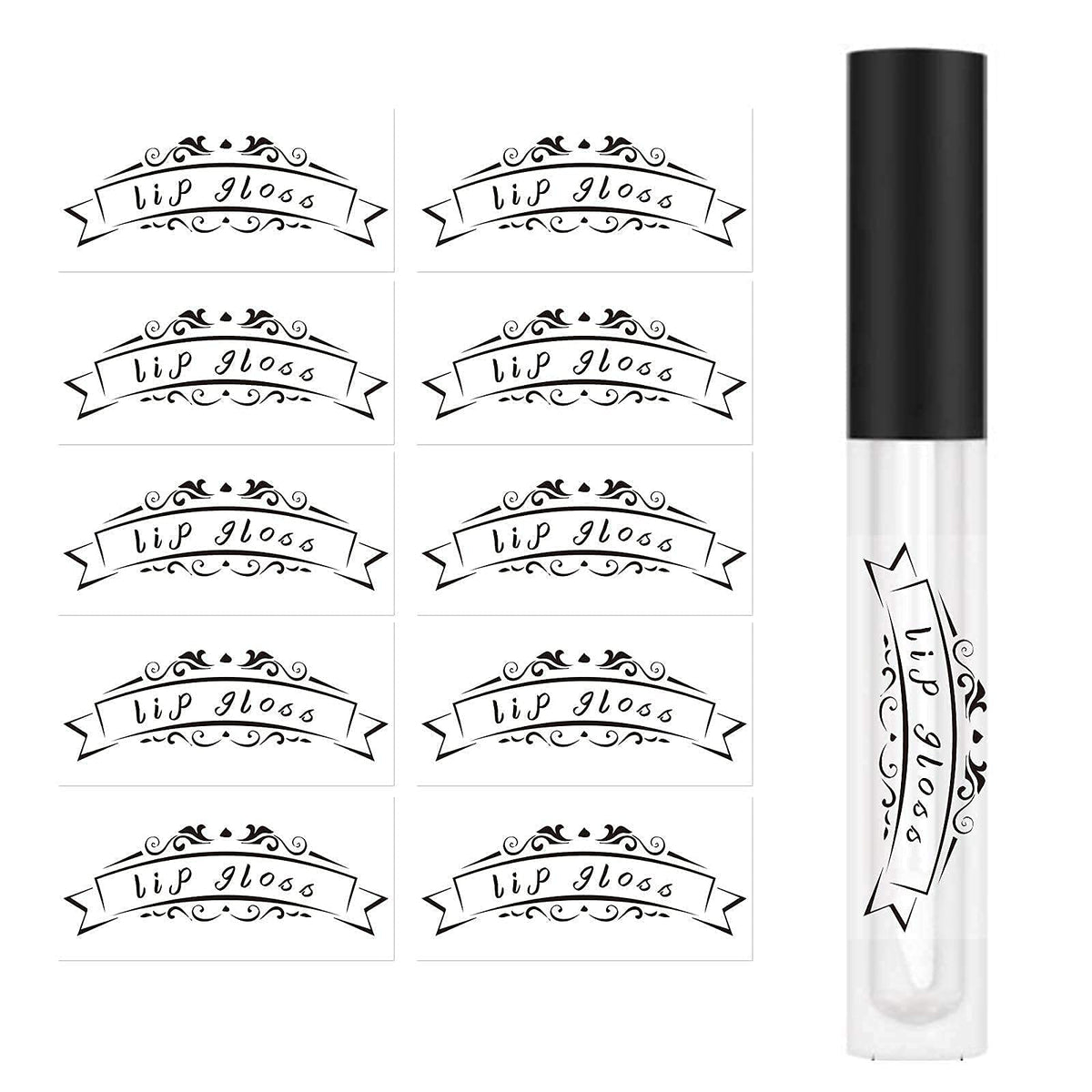 Lip Gloss Tube Stickers,2x1 Inch Clear Roller Bottles Stickers,Waterproof Label for Personalized DIY Lip Gloss Bottle,200 Pcs Per Pack Beauty & Personal Care Besttile