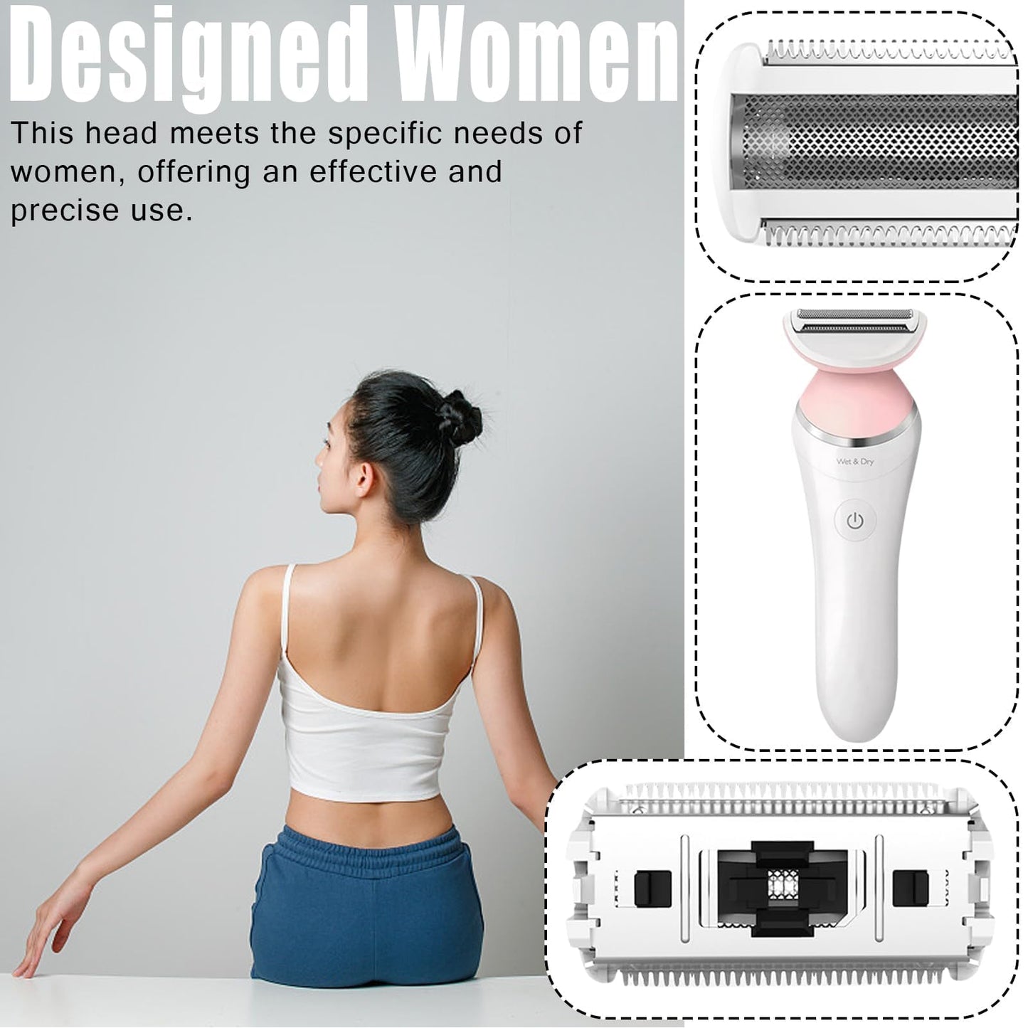 Replacement Shaver Head Foil Blade, Stainless Steel Electric Razor Replacement Head for Women, Compatible with BRL140 BRL146 Models, Wet Dry Trimmer Beauty and Personal Care lvifloae
