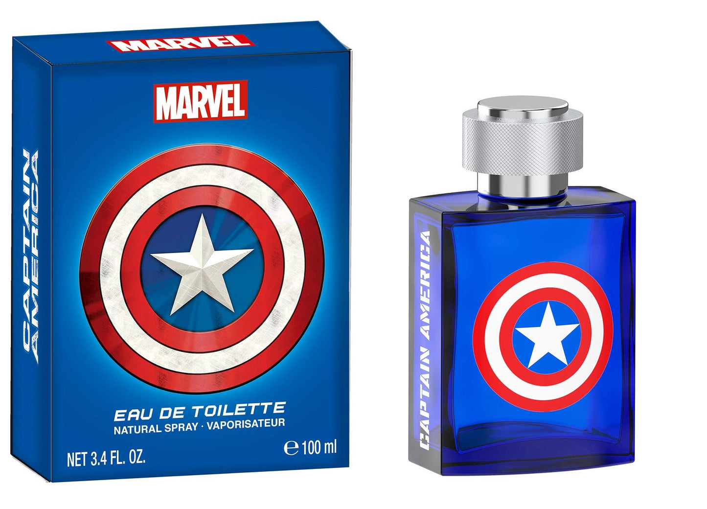 Captain America, Marvel, Fragrance, for Men, 3.4oz, 100ml, Eau de Toilette, EDT, Cologne, Spray, Made in Spain, By Air Val International Beauty & Personal Care Marvel